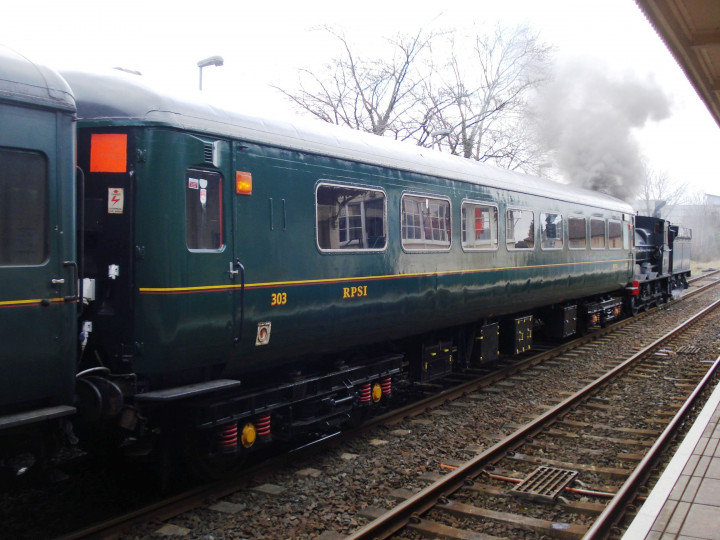 17/3/2013: No.184 hauling a fireman training trial train, with 303 on the front.