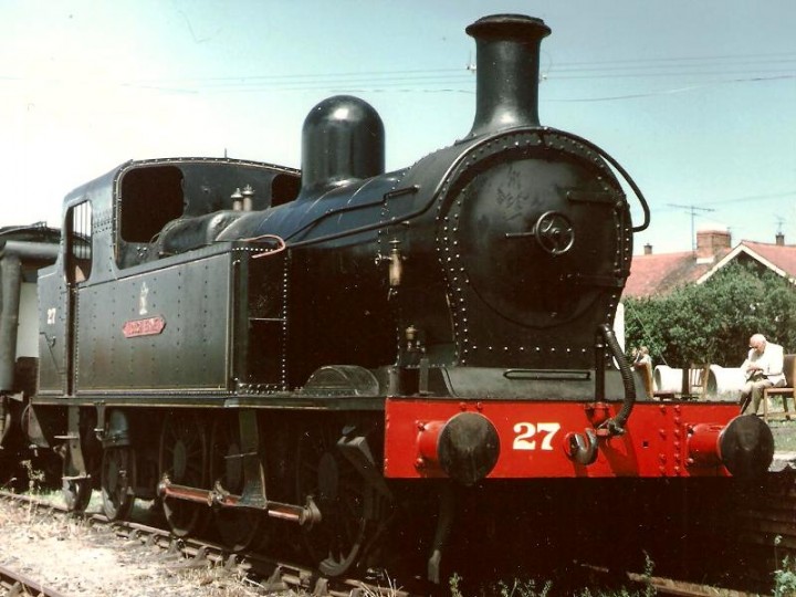 7/7/1993: No.27 'Lough Erne' on display as a static exhibit at Whitehead as part of an open day. (C.P. Friel)