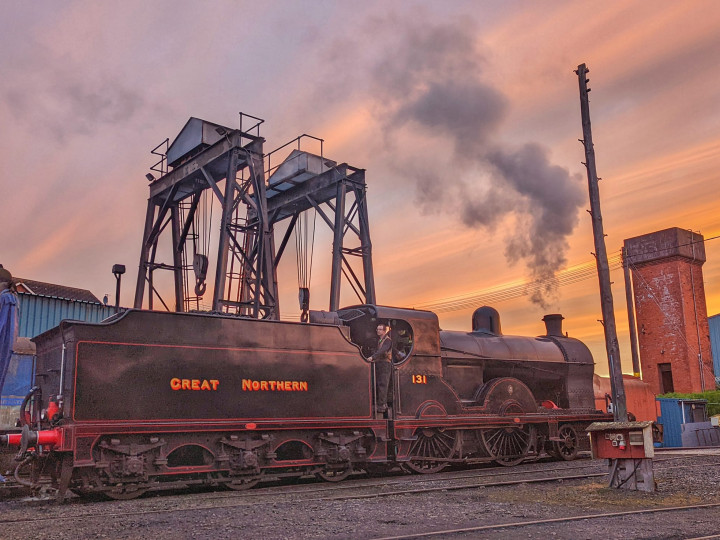 17/6/2022: A mid-summer sunset at Whitehead during a Steam & Jazz lie-over. (T.J. Campbell)