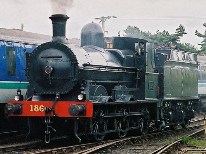 24/7/2004: No.186 at Whitehead just after her most recent overhaul was completed. (B. Pickup)