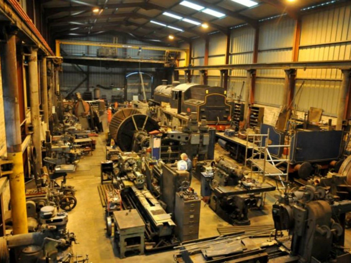 19/1/2015: An internal view of the workshop, showing the huge variety of tools and equipment. (C.P. Friel)