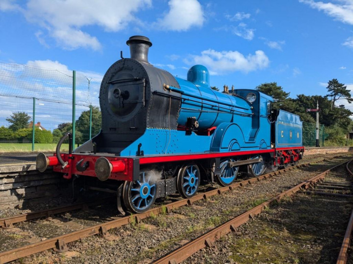 28/8/2024: No.171 at Whitehead after the end of overhaul work on the boiler, although significant other jobs remained to be done. (J.J. Friel)